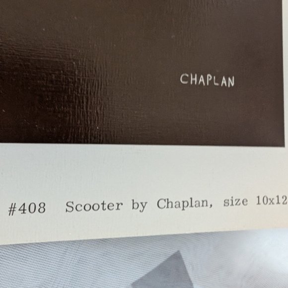 Kitten Reflection Lithographic print Vintage Douglass Dog By Chaplan #408 - Picture 2 of 3